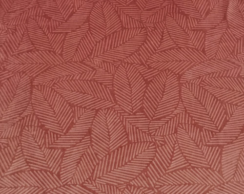 Velours gaufré embossed motifs en relief Rose