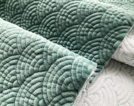 Velours surpiqué avec motifs