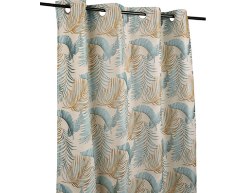 Rideau Bali jacquard déco tropical