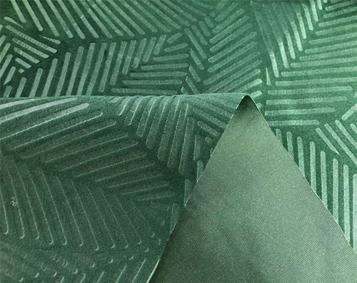 Velours gaufré embossed motifs en relief
