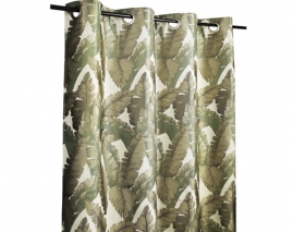 Rideau Hawai jacquard déco tropical