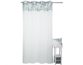 California sheer curtain with printed top