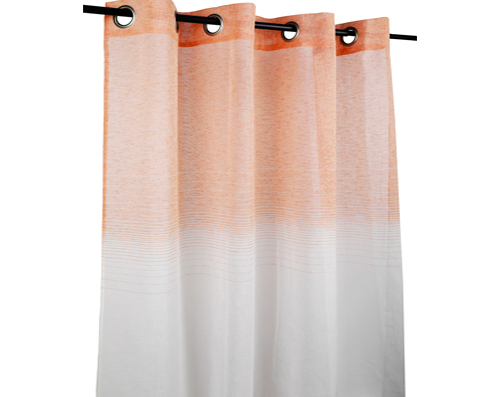 Cuba sheer curtain with degraded top colour