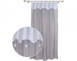 Little hearts sheer voile with knots top