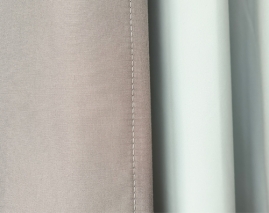 Microfiber blackout coated fabric