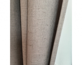 Linen look coated blackout curtain