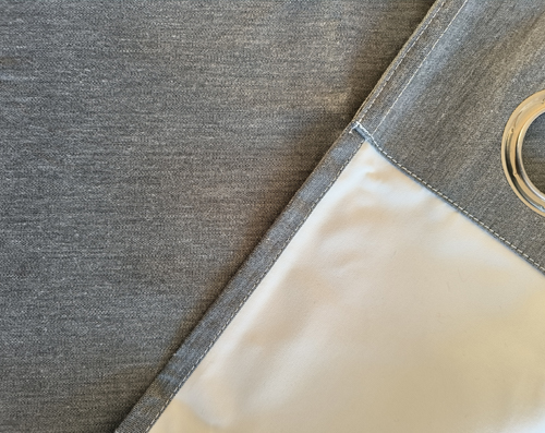 Cotton look coated blackout curtain