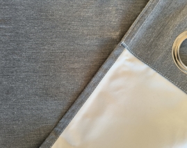 Cotton look coated blackout curtain