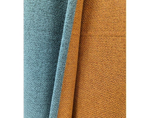 Double face linen look blackout fabric