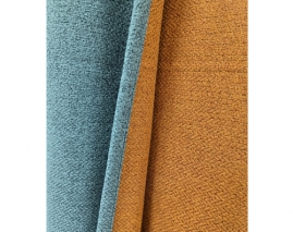 Double face linen look blackout fabric