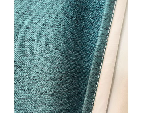 Velvet linen look coated blackout curtain